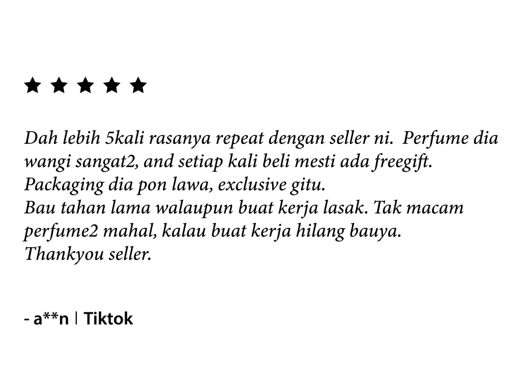 Customer review 1